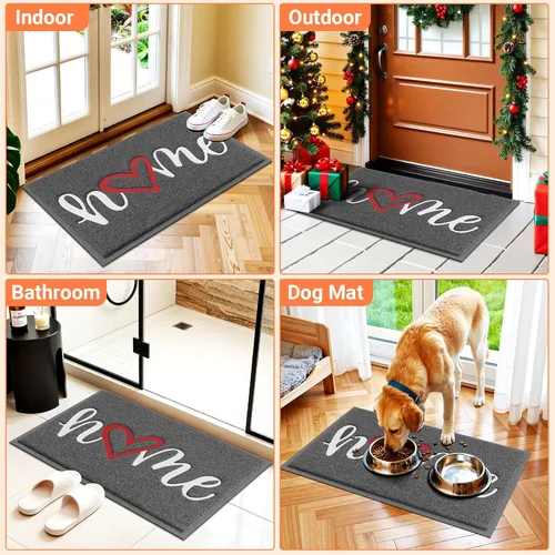 Miniatura 7 de StepLively Tapete para Puerta Tapetes de Bienvenida para el Hogar Exteriores e Interiores, Resistente de Bajo Perfil Antideslizante Duradero Tapete
