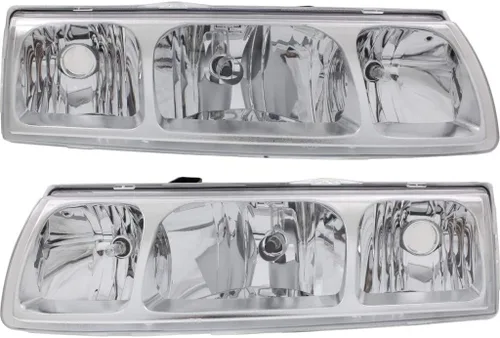 KarParts360 Para 2005 Saturn Vue Faro Asamblea Par Conductor y Pasajero Lado w/Bombillas Para GM2502253 GM2503253 Lado del conductor y del pasajero