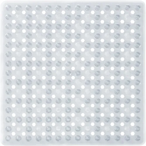 Miniatura 17 de Yimobra Tapete Cuadrado Antideslizante para Piso de Ducha, 21"x21" Tapete para Bañera Lavable a Máquina, Suave para los Pies, Tapete de Baño