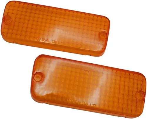 ihave Reemplazo para lente naranja parachoques delantero luz ámbar trapezoide Hilux RN30 Pick Up 1979-83