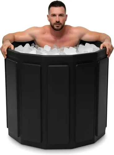 Ice Bath - Bañera fría – Baño de hielo portátil para adultos, bañera plegable aislada de 6 capas para crioterapia y recuperación muscular, bañera