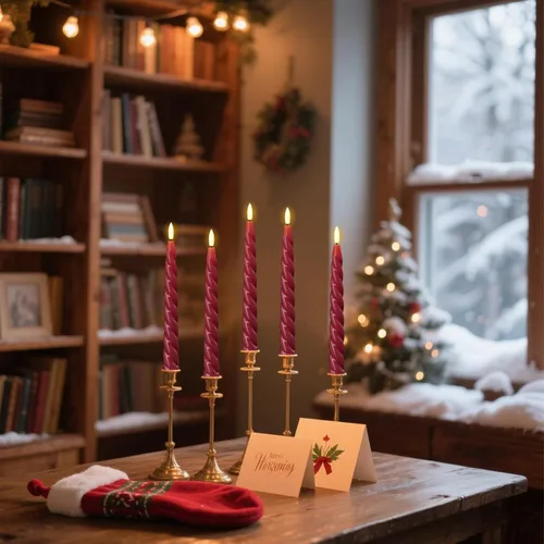 Miniatura 7 de Wondise Velas Cónicas Sin Llama con Control Remoto Temporizador, Candelabros Rojos Cerosos Reales a Batería Velas LED de Mecha 3D para Decoración