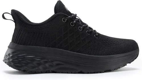 Miniatura 3 de AVW Zapatos de trabajo antideslizantes para mujeres, zapatillas deportivas resistentes al agua para caminar, zapatos para servicio de alimentos