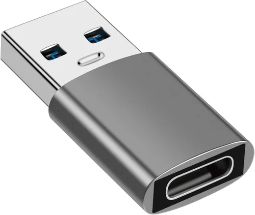 Adaptador USB a USB C, adaptador tipo C a USB 3.1 de 10 Gbps compatible con iPhone 17 16 15 14 13 12, Samsung Galaxy S25 S24 S23 S22 S21, MacBook,