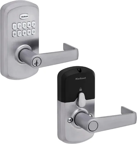 Miniatura 16 de Kwikset SmartCode 955 Pembroke Light Commercial - Palanca Electrónica con Teclado de 10 Botones, con Práctica Entrada sin Llave, 3 Años de Duración