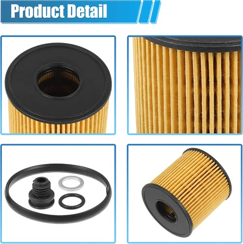 Miniatura 4 de X AUTOHAUX 4 piezas de repuesto de filtro de aceite de motor 26350-2J000 Filtro de combustible de aceite para Hyundai Elantra Limited SE SEL 2.0L L4