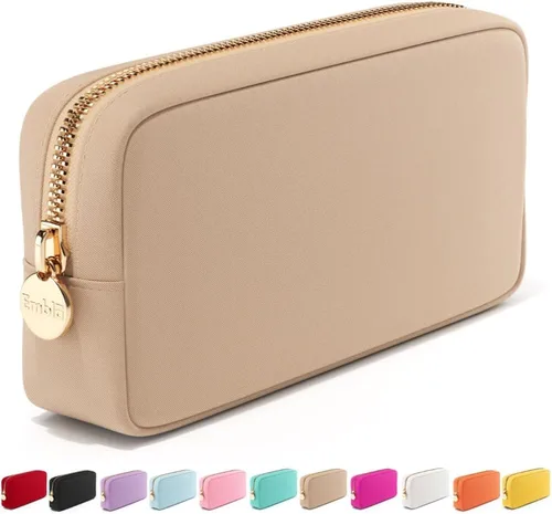 Miniatura 29 de Embla Bolsa de maquillaje de viaje para cosméticos y bolsa de artículos de tocador, bolsa de nailon con cremallera, lindo organizador de maquillaje