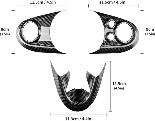 Miniatura 2 de AIRSPEED Pegatinas de Botón del Volante de Automóvil de Fibra de Carbono para Mini Cooper Clubman F54 F55 F56 F60 Countryman Cabrio F57 Accesorios