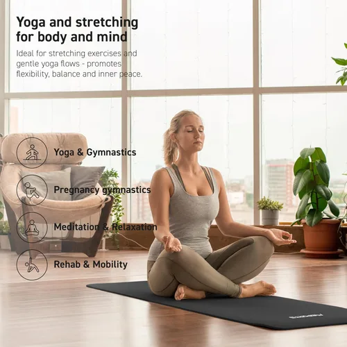 Miniatura 6 de MSPORTS Esterilla de yoga premium antideslizante gruesa – Esterilla de ejercicios extra cómoda para entrenamientos en casa, pilates, estiramiento
