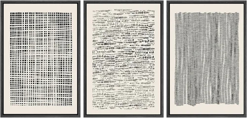 Miniatura 137 de SIGNWIN Lienzo enmarcado para pared, arte con pinceladas de flujo neutro en tonos beige abstractos, ilustraciones, arte moderno, decorativo