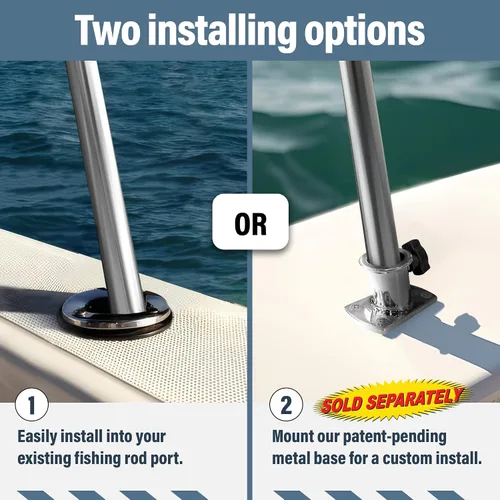 Miniatura 4 de Extensión universal de sombra en T para toldos Bimini para barcos, toldo de barco, postes telescópicos ajustables, acero inoxidable, cubierta