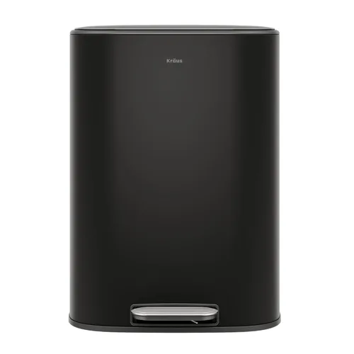Miniatura 26 de Kraus GarbagePro Bote de basura rectangular de 13 galones manos libres con sensor de movimiento operado por batería en acabado negro mate con tapa