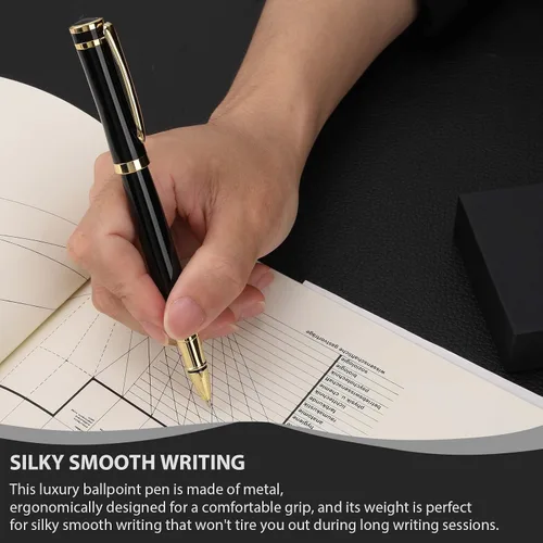 Miniatura 4 de cheericome Bolígrafo de lujo, profesional y ejecutivo, perfecto para escritura suave y sedosa, con caja de regalo, bonito bolígrafo para hombres