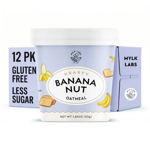 Miniatura 15 de Mylk Labs - Avena instantánea – Fresa vainilla – Sin nueces, sin gluten, alto en fibra, alto contenido de proteínas, bajo en azúcar – 6