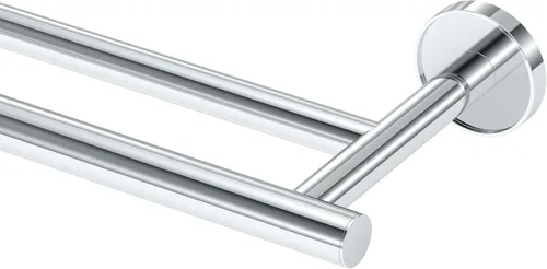 Miniatura 4 de Gatco 4244MX Latitude II - Toallero doble de 24 pulgadas, negro mate/soporte para toallas doble montado en la pared para baño