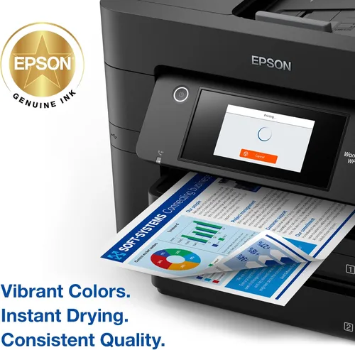 Miniatura 4 de Epson 822 DURABrite Ultra Ink Cartucho amarillo de alta capacidad (T822XL420-S) funciona con Workforce Pro WF-3820, 3823, 4820, 4830, 4833, 4834