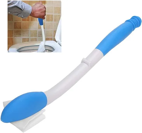 Miniatura 7 de Limpiaparabrisas plegable de largo alcance cómodo, agarre de papel higiénico, agarre inferior, soporte de asistencia de autolimpiado, fácil uso
