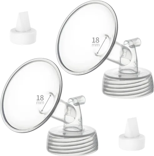 Válvula de brida y pico de pato de 0.709 in compatible con Spectra S2 S1 9 Plus Ameda MYA Motif Luna Extractores de leche de repuesto para piezas de