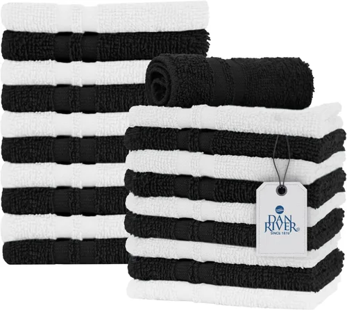 Miniatura 86 de DAN RIVER Paquete de 6 toallas de mano de alta calidad (16 x 28 pulgadas), 100% algodón, ultra suaves, ligeras, altamente absorbentes, para baño
