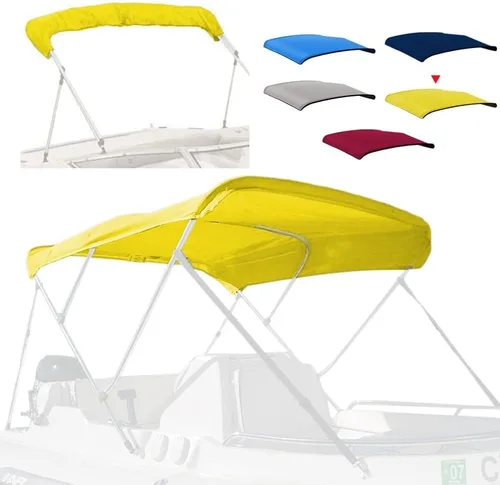 Miniatura 19 de 4 Bow Marine Grade Bimini Top Replacement Cover, Heavy-Duty Waterproof and UV-Proof Boat Canopy, Fade and Crack Resistant Easy Install Zipper