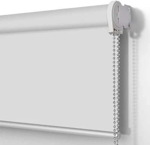 Miniatura 10 de Persianas de ventana enrollables con protección UV, persianas opacas personalizadas color beige, elegantes persianas enrollables, ahorro de energía