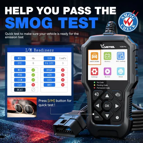Miniatura 5 de VDIAGTOOL VD30 Pro - Lector de código de automóvil, herramienta de diagnóstico OBD2 para automóviles y camiones, lector de códigos Check Engine