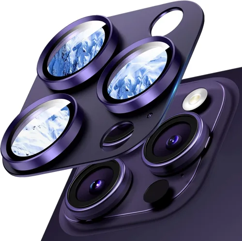 Miniatura 7 de Protector de lente de cámara para iPhone 15/iPhone 15 Plus/iPhone 14/iPhone 14 Plus, pantalla de cubierta de cámara de vidrio templado de aleación