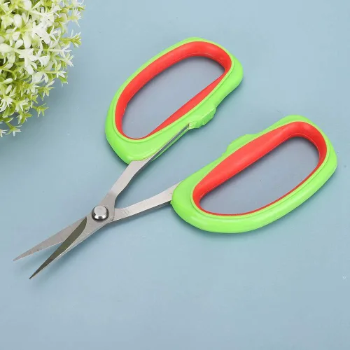 Miniatura 7 de Tijeras de recortar jardín curvado Vivosun Tijeras de poda de uva de acero inoxidable Bonsái Rama de árboles frutales Tijeras de recorte Tijeras
