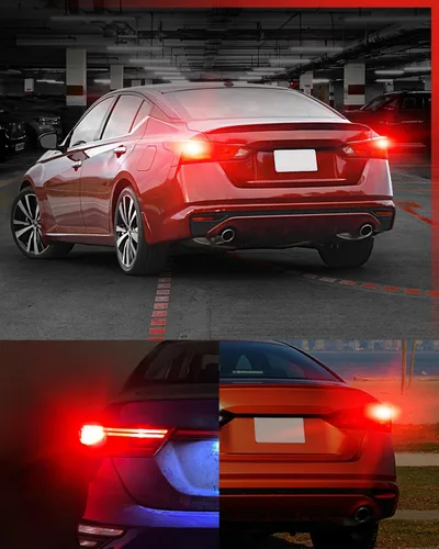 Miniatura 8 de LASFIT Bombillas LED L2 7440 7443 de luz de freno roja, luces traseras, súper brillantes T20 7441 7444 W21W reemplazo para luces traseras de parada