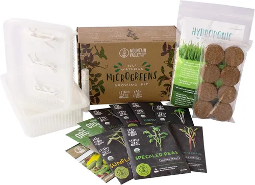 Miniatura 8 de Kit de microverduras de interior con riego automático - Kit de cultivo de microverdes hidropónicos para semillas de vegetales y semillas de hierbas