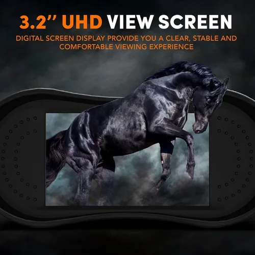 Miniatura 3 de GTHUNDER Night Vision Goggles Binoculars with Remote Monitor on App Crystal Clear 4K UHD Video & 52MP Full Color Photos on 4" HD Screen 10X Zoom