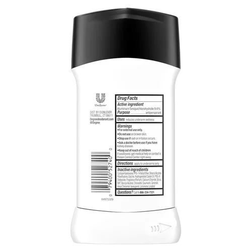 Miniatura 2 de Degree Men Desodorante antitranspirante, paquete de 4 unidades Cool Rush 72 horas de protección contra el sudor, el olor y las manchas, 2.6 oz
