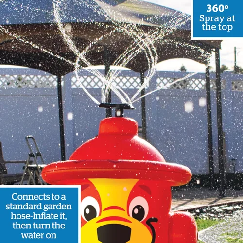 Miniatura 3 de BigMouth Inc. Rociador de agua inflable para boca de incendios, rociador de agua para el patio trasero, juegos de agua de verano al aire libre