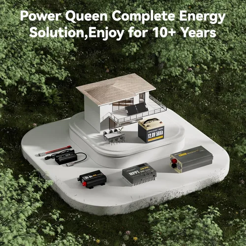 Miniatura 7 de Power Queen Batería de litio LiFePO4 de 12 V 50 Ah, batería de litio portátil de ciclo profundo con energía de 640 Wh, BMS de 50 A, más de 15000