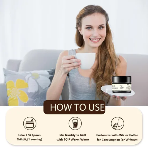 Miniatura 6 de Shilajit Orgánico, 1.06 oz de resina Shilajit, fuente del Himalaya, rica en ácido fúlvico, 100% puro y natural para apoyo inmunológico y aumento
