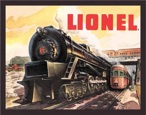 Desperate Enterprises Lionel Trains 5200 Letrero de hojalata – Decoración nostálgica vintage de metal para pared, fabricado en Estados Unidos