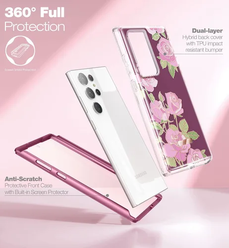 Miniatura 3 de SURITCH Funda para Samsung Galaxy S23 Ultra, [Protector de Pantalla Integrado] [Protección de Doble Capa] Protección Completa Resistente a Golpes