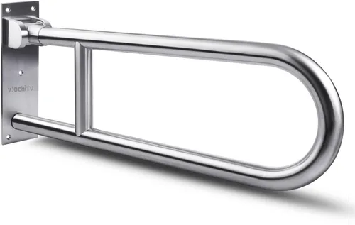 Miniatura 9 de Barras de agarre de inodoro de 23.6 pulgadas para baño, acero inoxidable, barras de seguridad abatibles para personas mayores, bañeras, duchas, asas