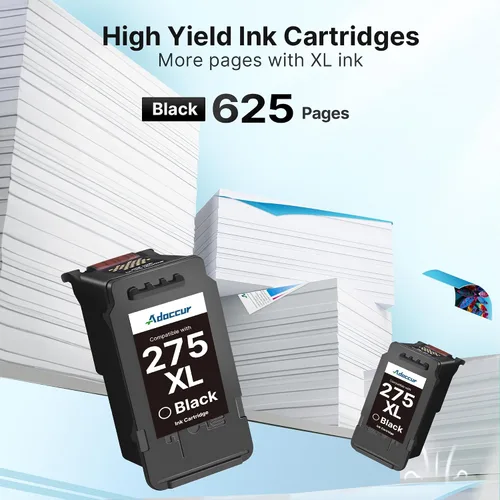 Miniatura 4 de PG-275 Cartucho de tinta negra para Canon 275 Tinta negra de alto rendimiento Canon 275XL Uso con cartuchos de tinta 275XL para impresoras Canon