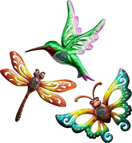 Miniatura 9 de Decoración de jardín, escultura de pared de abeja metálica, decoración de pared de abeja grande, decoración de jardín para colgar para patio