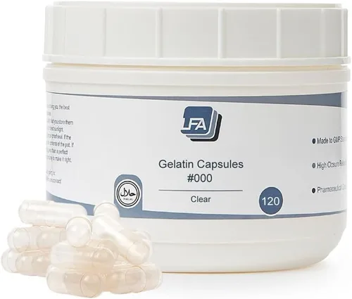 Tamaño 000 cápsulas vacías – 120 cápsulas de gelatina vacías – 000 cápsulas rellenables unidas – Cápsulas de píldoras vacías para kit de llenado de