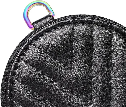 Miniatura 4 de Ganchos giratorios de metal arcoíris con anillos en D arcoíris y hebillas deslizantes para bolso de arco iris Tri-Glides Cierre giratorio arcoíris