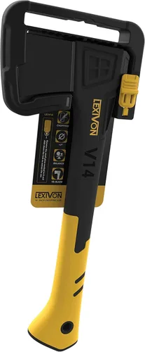 Miniatura 10 de LEXIVON V14 - Hacha de campamento de 14 pulgadas Agarre ergonómico TPR, mango compuesto de fibra de vidrio ligero Funda protectora de transporte