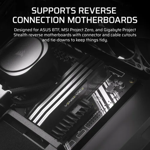 Miniatura 9 de Corsair 4000D Frame Modular - Gabinete ATX de media torre, alto flujo de aire, sistema de montaje de ventilador InfiniRail™, soporte para radiador