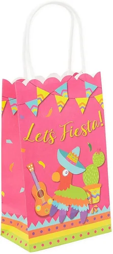 Miniatura 5 de Blue Panda Bolsas de recuerdo de fiesta, paquete de 24, papel multicolor con asas de cuerda, 9 x 5.3 x 3.15 pulgadas, para dulces y golosinas