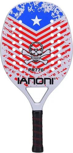 Miniatura 9 de IANONI Raqueta de tenis para playa con agarradera de fibra de carbono, con espuma de memoria. PR730