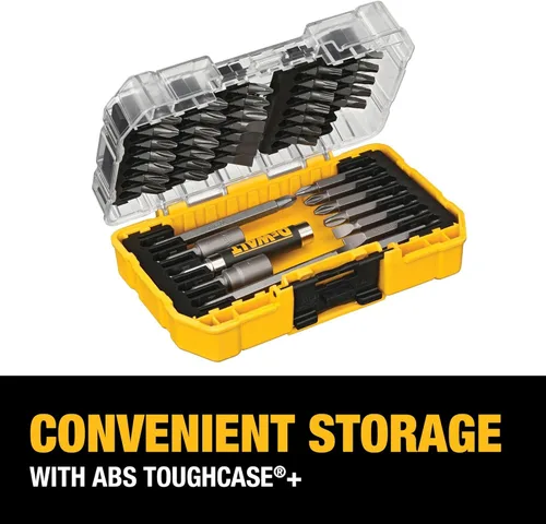 Miniatura 3 de DEWALT Juego de puntas de destornillador con estuche resistente, 45 piezas (DW2166), juego de destornillado gris/plata con estuche resistente