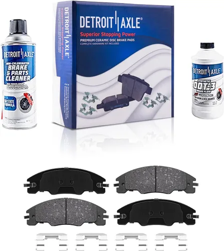 Miniatura 111 de Detroit Axle - Pastillas de Freno Delantero para Mercedes- Benz C230 C250 C300 SLK250, Pastillas de Freno Cerámica w/Reemplazo de Hardware