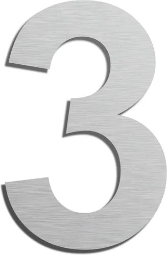 Miniatura 29 de Números de casa autoadhesivos – Números de puerta de acero inoxidable de 6 pulgadas para exteriores – Número de casa grande y moderno, número