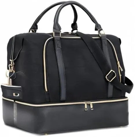 Miniatura 10 de CAMTOP - Bolsa de viaje de fin de semana para mujer, bolsa de lona con espacio para laptop de15.6 pulgadas